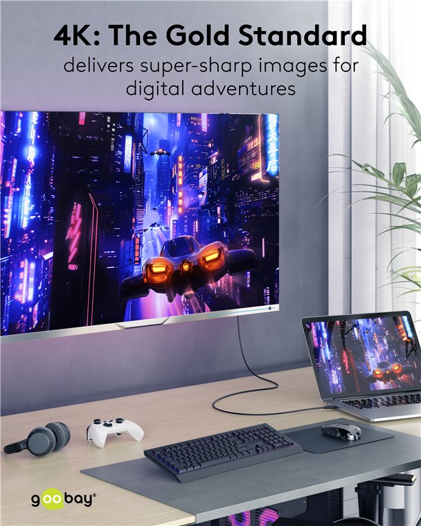 Goobay Καλώδιο HDMI Ethernet Υψηλής Ταχύτητας 4K/60Hz 18Gbit/s Μαύρο 1,5m 80102 10 Goobay Καλώδιο HDMI Ethernet Υψηλής Ταχύτητας 4K/60Hz 18Gbit/s Μαύρο 1,5m 80102 - Image 10