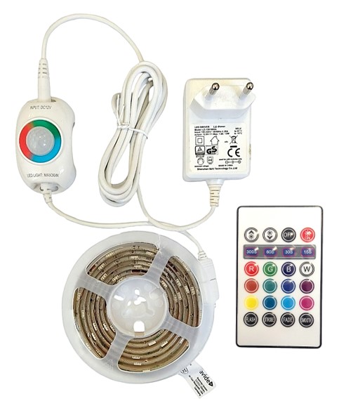 Avide LED Ταινία Blister Αισθητήρας Φωτός Κρεβατιού 12V 1.5m RGB 2 Avide LED Ταινία Blister Αισθητήρας Φωτός Κρεβατιού 12V 1.5m RGB - Image 2