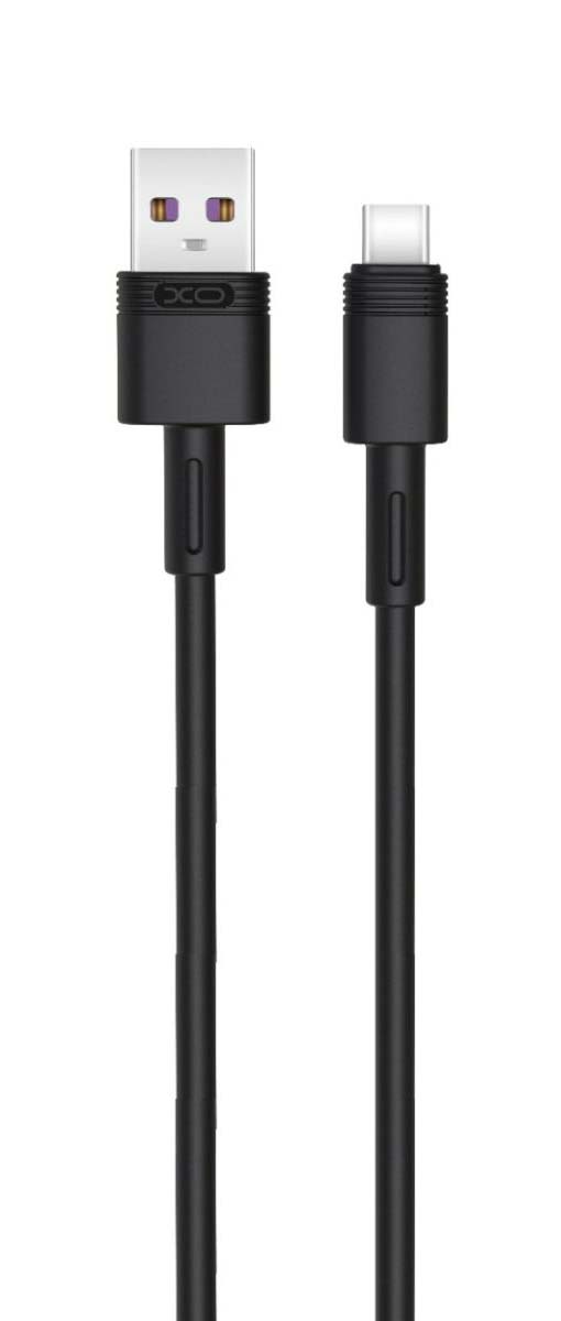 XO NB-Q166 5A Καλώδιο Γρήγορης Φόρτισης για Type-C Μαύρο 1m 1 XO NB-Q166 5A Καλώδιο Γρήγορης Φόρτισης για Type-C Μαύρο 1m