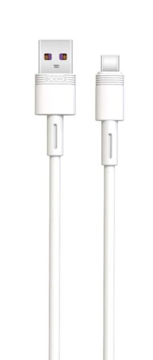 XO NB-Q166 5A Καλώδιο Ταχείας Φόρτισης Type-C Λευκό 1m