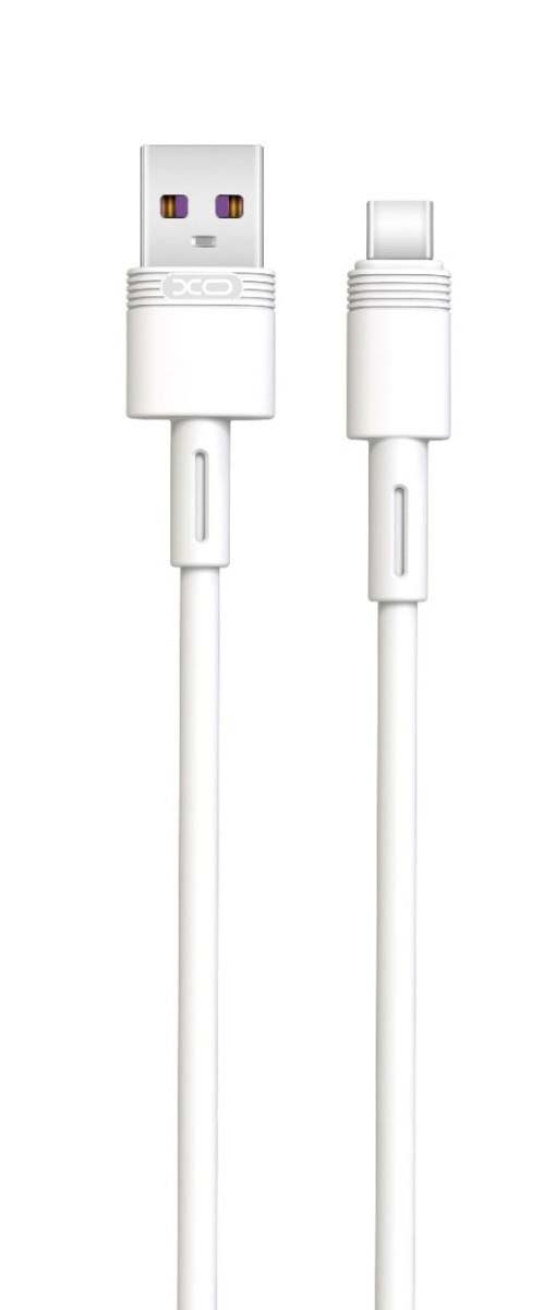 XO NB-Q166 5A Καλώδιο Ταχείας Φόρτισης Type-C Λευκό 1m 1 XO NB-Q166 5A Καλώδιο Ταχείας Φόρτισης Type-C Λευκό 1m