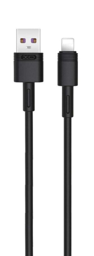 XO NB-Q166 5A Καλώδιο Γρήγορης Φόρτισης για Lightning Μαύρο