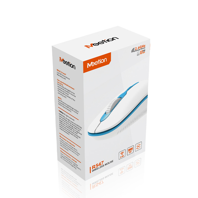 Meetion MT-R547 Ασύρματο Ποντίκι 2.4G Άσπρο & Μπλέ 9 Meetion MT-R547 Ασύρματο Ποντίκι 2.4G Άσπρο & Μπλέ - Image 9