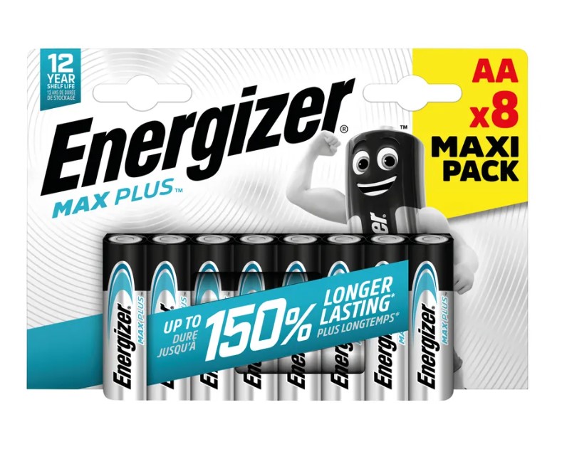 Energizer Max Plus Alkaline Battery ΑΑ (8 τμχ) 1 Energizer Max Plus Alkaline Battery ΑΑ (8 τμχ)