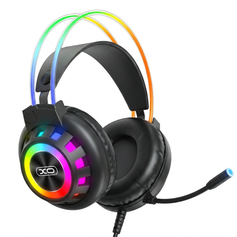 XO GE10 Gaming Ενσύρματα Ακουστικά RGB με Μικρόφωνο Μαύρα 3 XO GE10 Gaming Ενσύρματα Ακουστικά RGB με Μικρόφωνο Μαύρα - Image 3