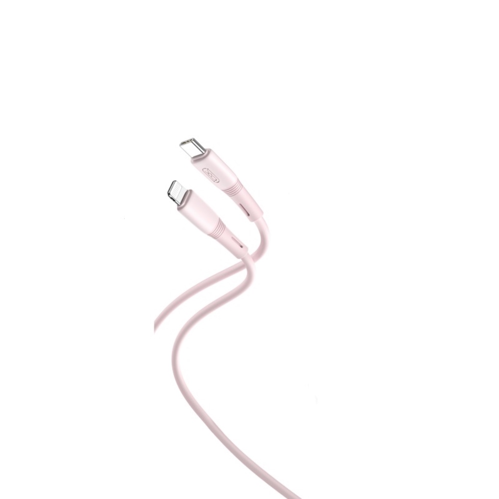 XO NB-Q226A Καλώδιο Φόρτισης - Data 27W Type-C σε Lightning 1m Ροζ 2 XO NB-Q226A Καλώδιο Φόρτισης - Data 27W Type-C σε Lightning 1m Ροζ - Image 2