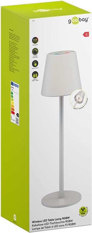 Goobay Ασύρματο Επιτραπέζιο Φωτιστικό LED RGBW 1 m 2 Goobay Ασύρματο Επιτραπέζιο Φωτιστικό LED RGBW 1 m - Image 2