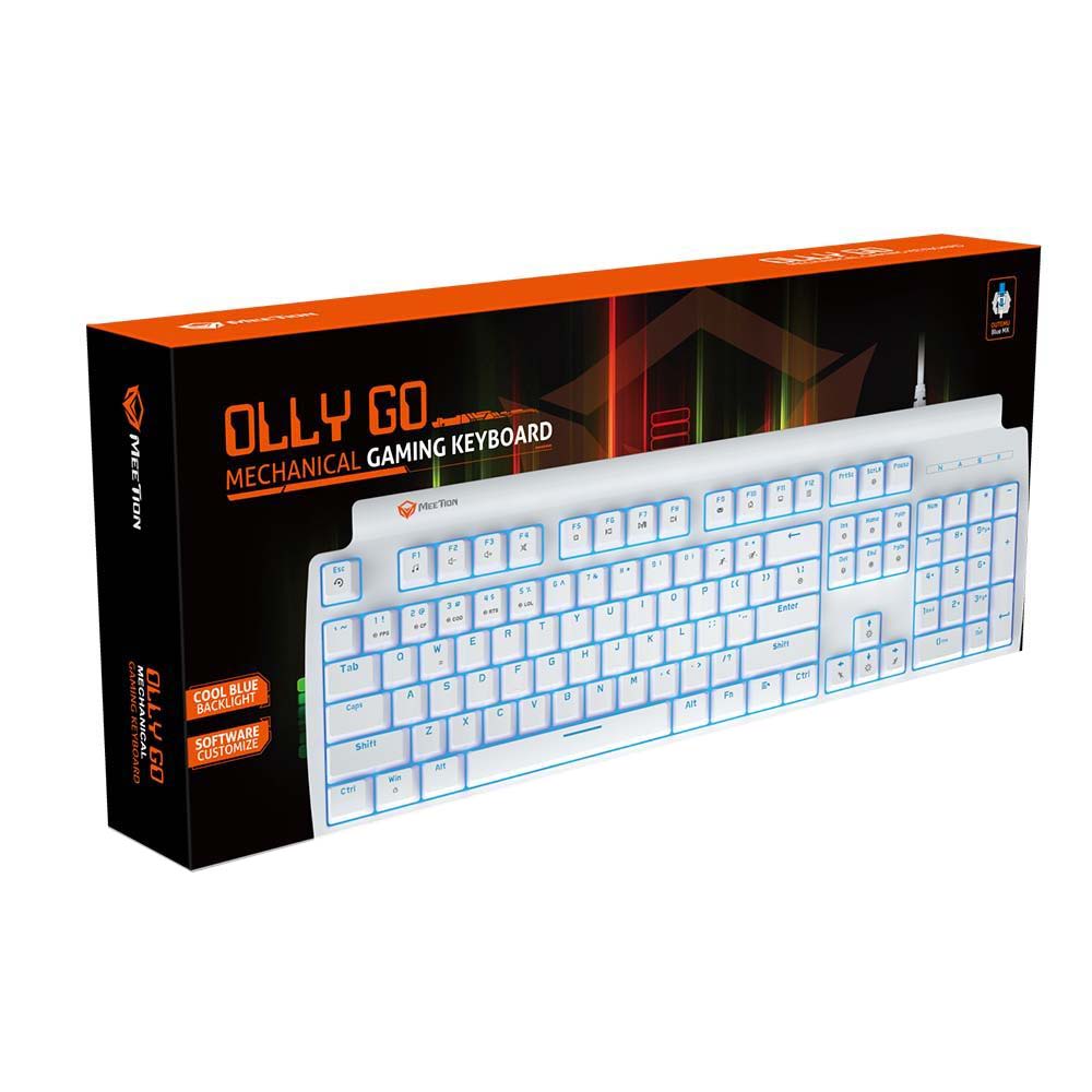 Meetion MT-MK600MX Μηχανικό Gaming Πληκτρολόγιο / Μπλέ Διακόπτες / Άσπρο 10 Meetion MT-MK600MX Μηχανικό Gaming Πληκτρολόγιο / Μπλέ Διακόπτες / Άσπρο - Image 10
