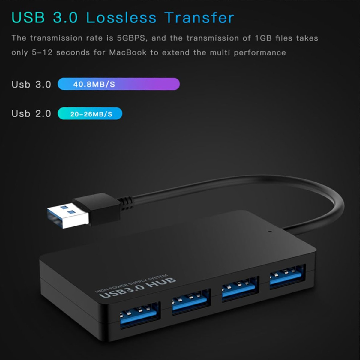 Μετατροπέας USB 3.0 hub 4 ports x USB 3.0 5 Μετατροπέας USB 3.0 hub 4 ports x USB 3.0 - Image 5