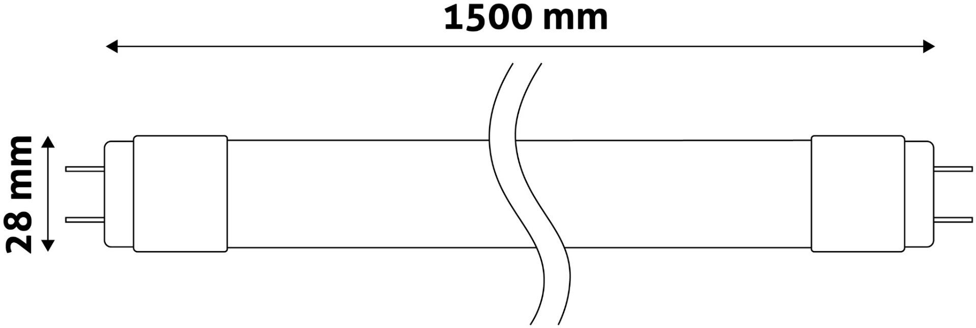 Avide LED Τύπου Φθορίου 24W G13 1500mm Θερμό 3000K 2 Avide LED Τύπου Φθορίου 24W G13 1500mm Θερμό 3000K - Image 2