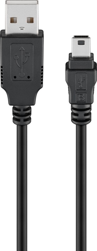 Goobay Essential Mini USB Καλώδιο Συγχρονισμού & Φόρτισης Μαύρο 1μ 1 Goobay Essential Mini USB Καλώδιο Συγχρονισμού & Φόρτισης Μαύρο 1μ