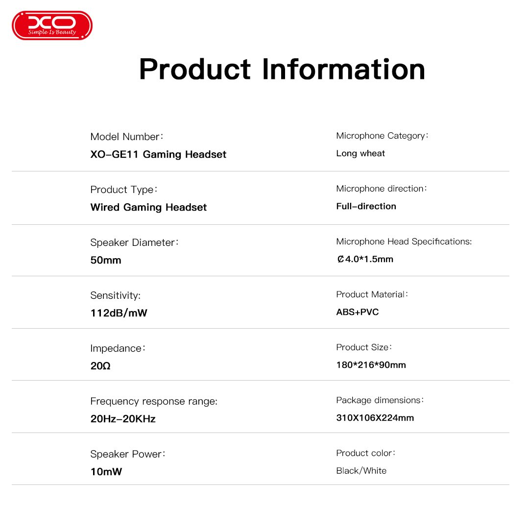 XO GE11 Gaming Ενσύρματα Ακουστικά με RGB Φωτισμό & Μικρόφωνο Λευκά 4 XO GE11 Gaming Ενσύρματα Ακουστικά με RGB Φωτισμό & Μικρόφωνο Λευκά - Image 4