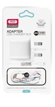 XO L99 Φορτιστής UK με Καλώδιο Lightning 2.4A 5 XO L99 Φορτιστής UK με Καλώδιο Lightning 2.4A - Image 5