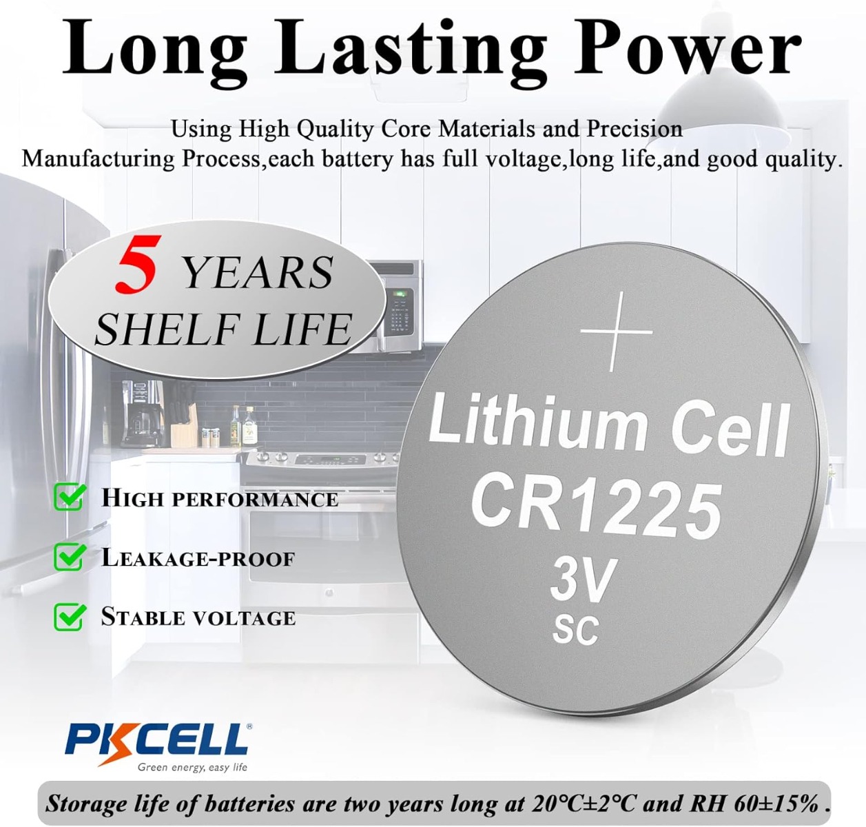 Pkcell CR1225 Μπαταρίες Κουμπιά Λιθίου 3,0V 5τμχ 8 Pkcell CR1225 Μπαταρίες Κουμπιά Λιθίου 3,0V 5τμχ - Image 8