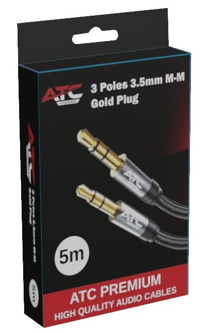 Cable ATC HQ 3.5mm Male / Male 5m 5 Cable ATC HQ 3.5mm Male / Male 5m - Image 5