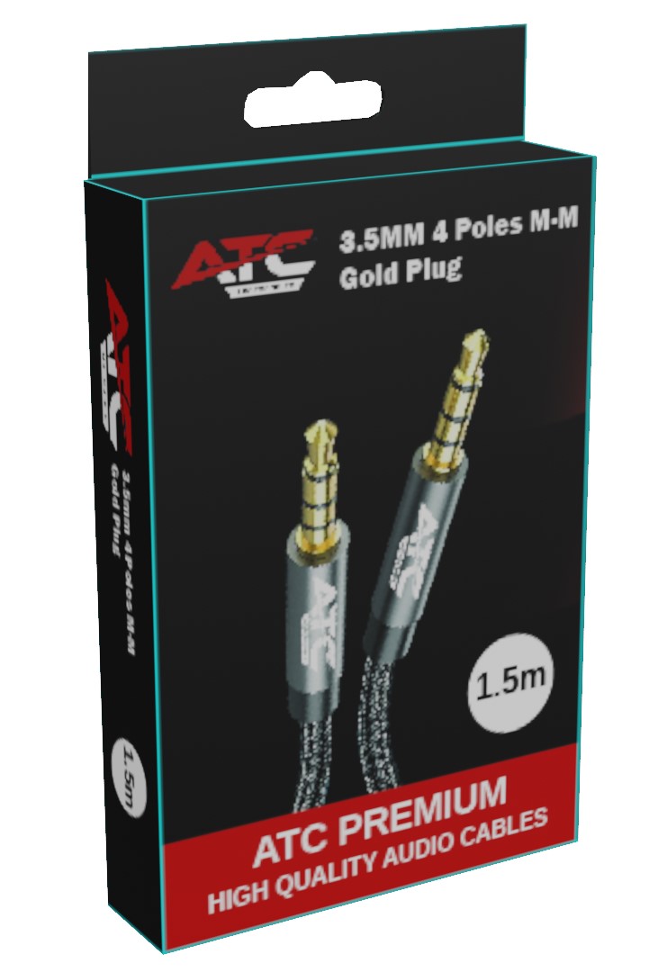 ATC HQ 3.5mm 4 Pin M/M Cable 1.5m 4 ATC HQ 3.5mm 4 Pin M/M Cable 1.5m - Image 4
