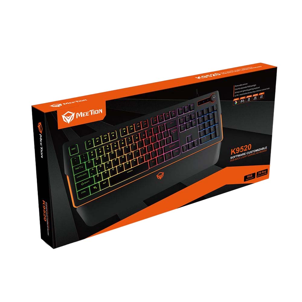 Meetion MT-K9520 Φωτιζόμενο Gaming Πληκτρολόγιο / US 8 Meetion MT-K9520 Φωτιζόμενο Gaming Πληκτρολόγιο / US - Image 8
