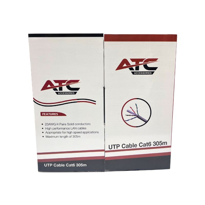 ATC-635 UTP CAT6 Στροφείο Εσωτερικού Χώρου με Χαλκό Γκρι PVC 305m 1 ATC-635 UTP CAT6 Στροφείο Εσωτερικού Χώρου με Χαλκό Γκρι PVC 305m