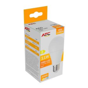 ATC SMD LED High Lumen Λαμπτήρας A60 230V 11W/1520LM E27 4000K
