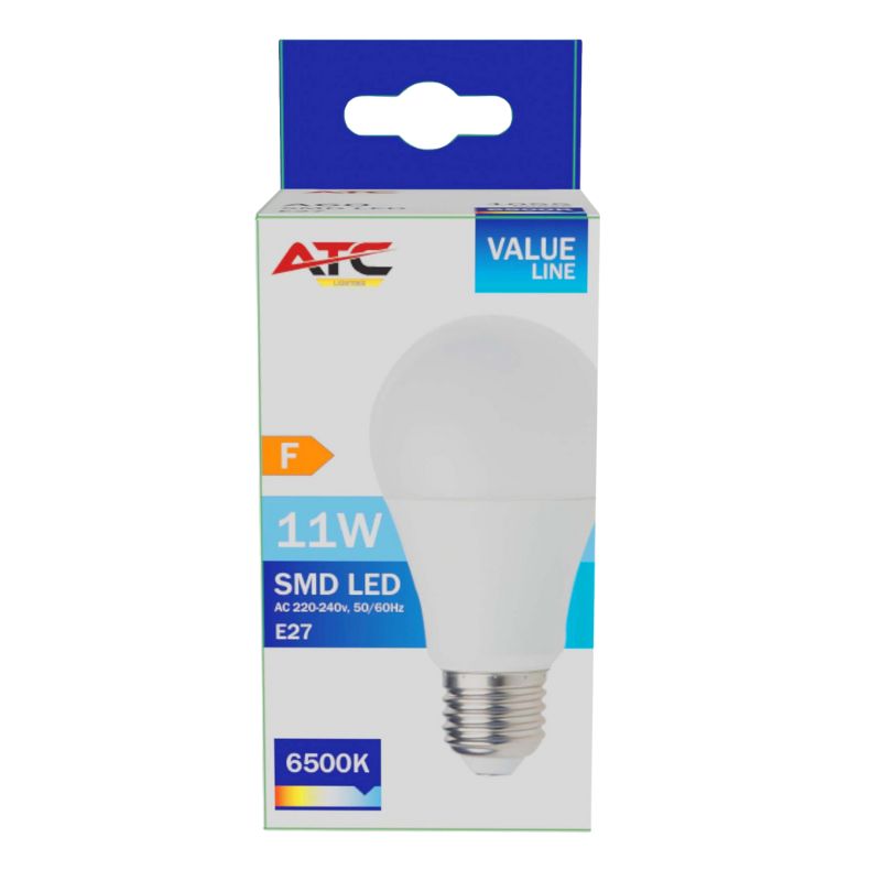 ATC SMD LED Λαμπτήρας A60 230V 11W/1055LM E27 6500K 2 ATC SMD LED Λαμπτήρας A60 230V 11W/1055LM E27 6500K - Image 2