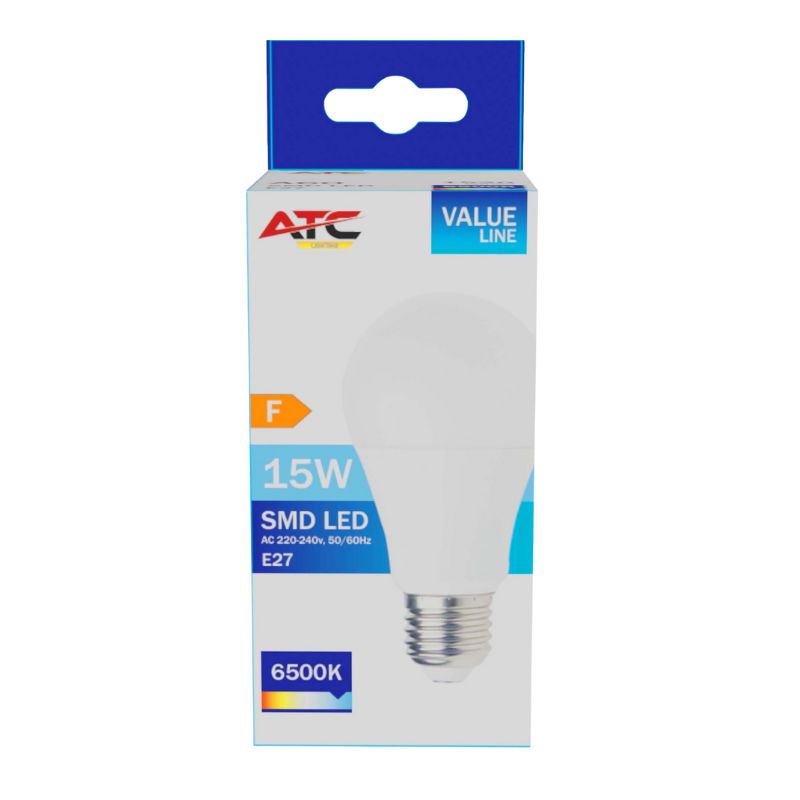ATC SMD LED Λαμπτήρας A60 230V 15W/1520LM E27 6500K 2 ATC SMD LED Λαμπτήρας A60 230V 15W/1520LM E27 6500K - Image 2