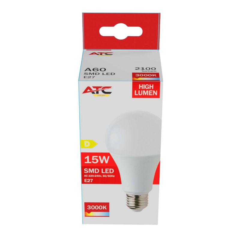 ATC SMD LED High Lumen Λαμπτήρας A60 230V 15W/2100LM E27 3000K 4 ATC SMD LED High Lumen Λαμπτήρας A60 230V 15W/2100LM E27 3000K - Image 4