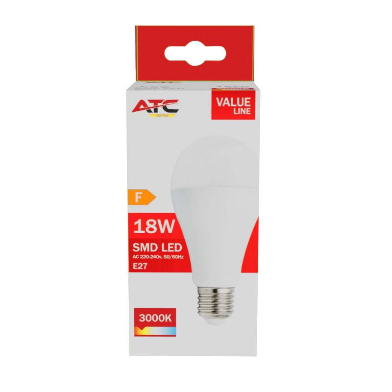 ATC SMD LED Λαμπτήρας A65 230V 18W/1850LM E27 3000K 2 ATC SMD LED Λαμπτήρας A65 230V 18W/1850LM E27 3000K - Image 2