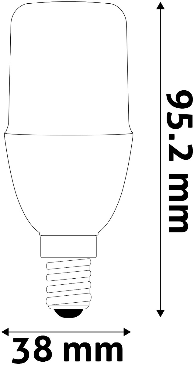 Avide LED Bright Stick Bulb T37 7W E14 Θερμό 3000K 3 Avide LED Bright Stick Bulb T37 7W E14 Θερμό 3000K - Image 3