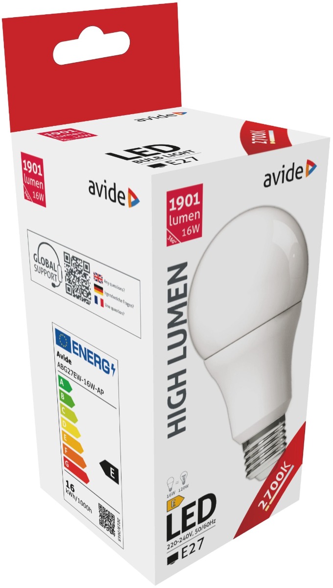 Avide LED Κοινή A70 16W E27 Θερμό 2700K Υψηλής Φωτεινότητας 1 Avide LED Κοινή A70 16W E27 Θερμό 2700K Υψηλής Φωτεινότητας