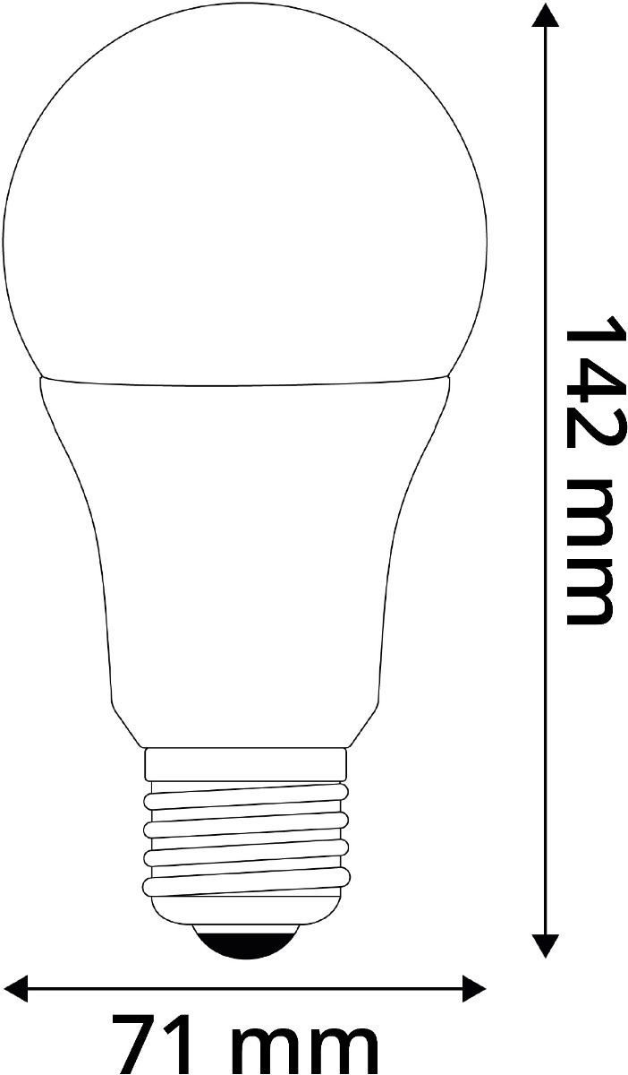 Avide LED Κοινή A70 16W E27 Θερμό 2700K Υψηλής Φωτεινότητας 3 Avide LED Κοινή A70 16W E27 Θερμό 2700K Υψηλής Φωτεινότητας - Image 3