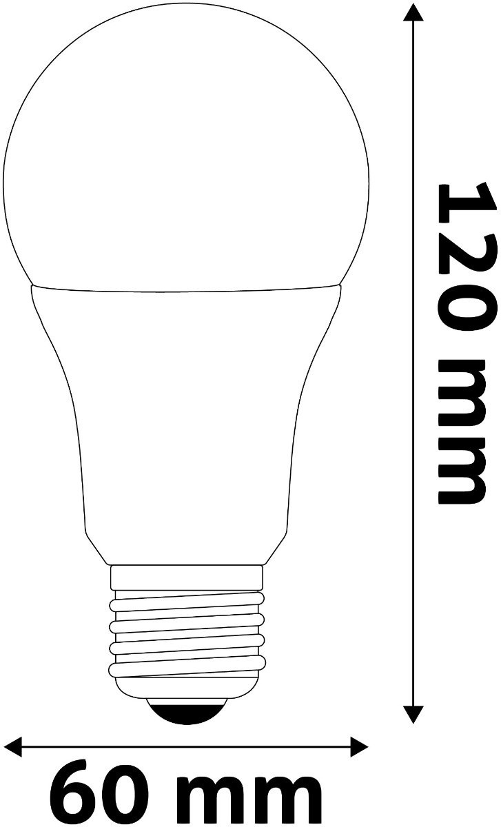 Avide LED Κοινή A60 4.9W E27 Θερμό 3000K Super Υψηλής Φωτεινότητας 3 Avide LED Κοινή A60 4.9W E27 Θερμό 3000K Super Υψηλής Φωτεινότητας - Image 3