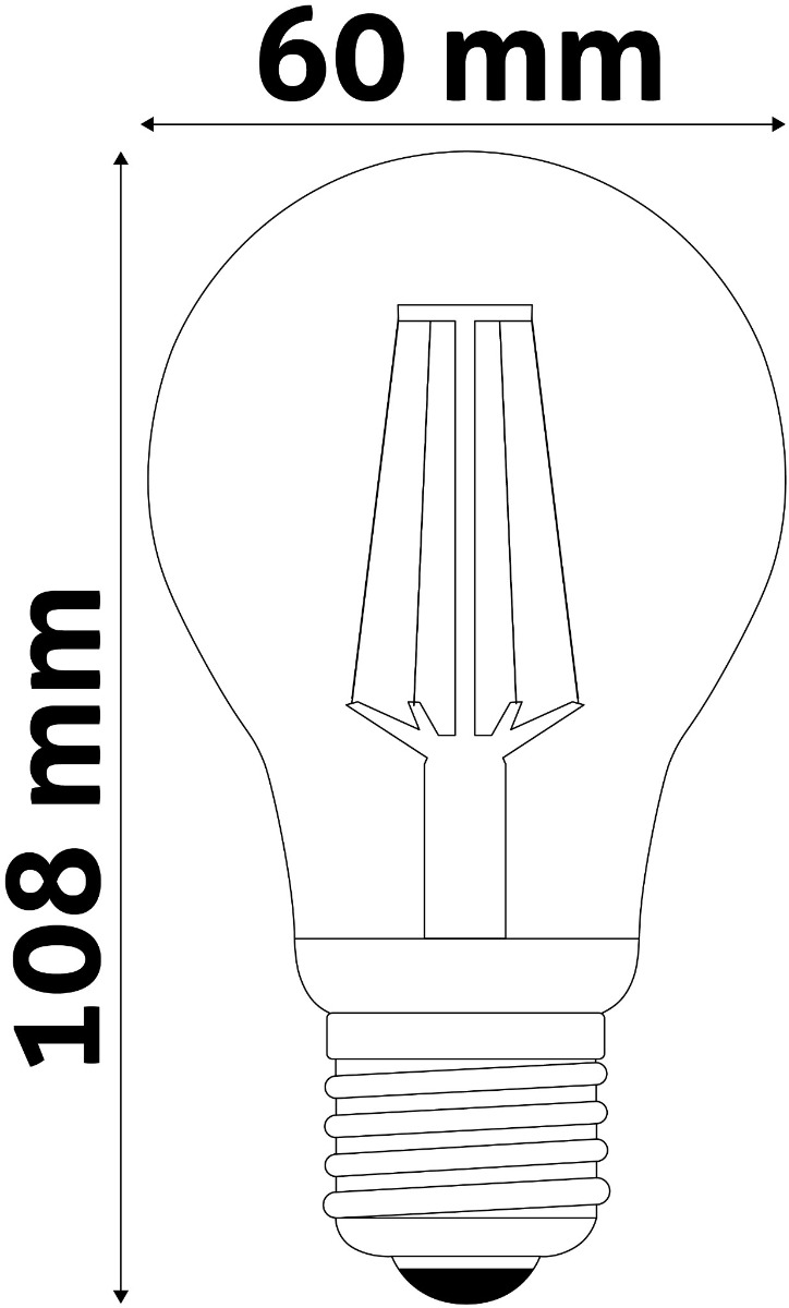 Avide LED Filament Κοινή 3.8W E27 Θερμό 3000K Super Υψηλής Φωτεινότητας 3 Avide LED Filament Κοινή 3.8W E27 Θερμό 3000K Super Υψηλής Φωτεινότητας - Image 3