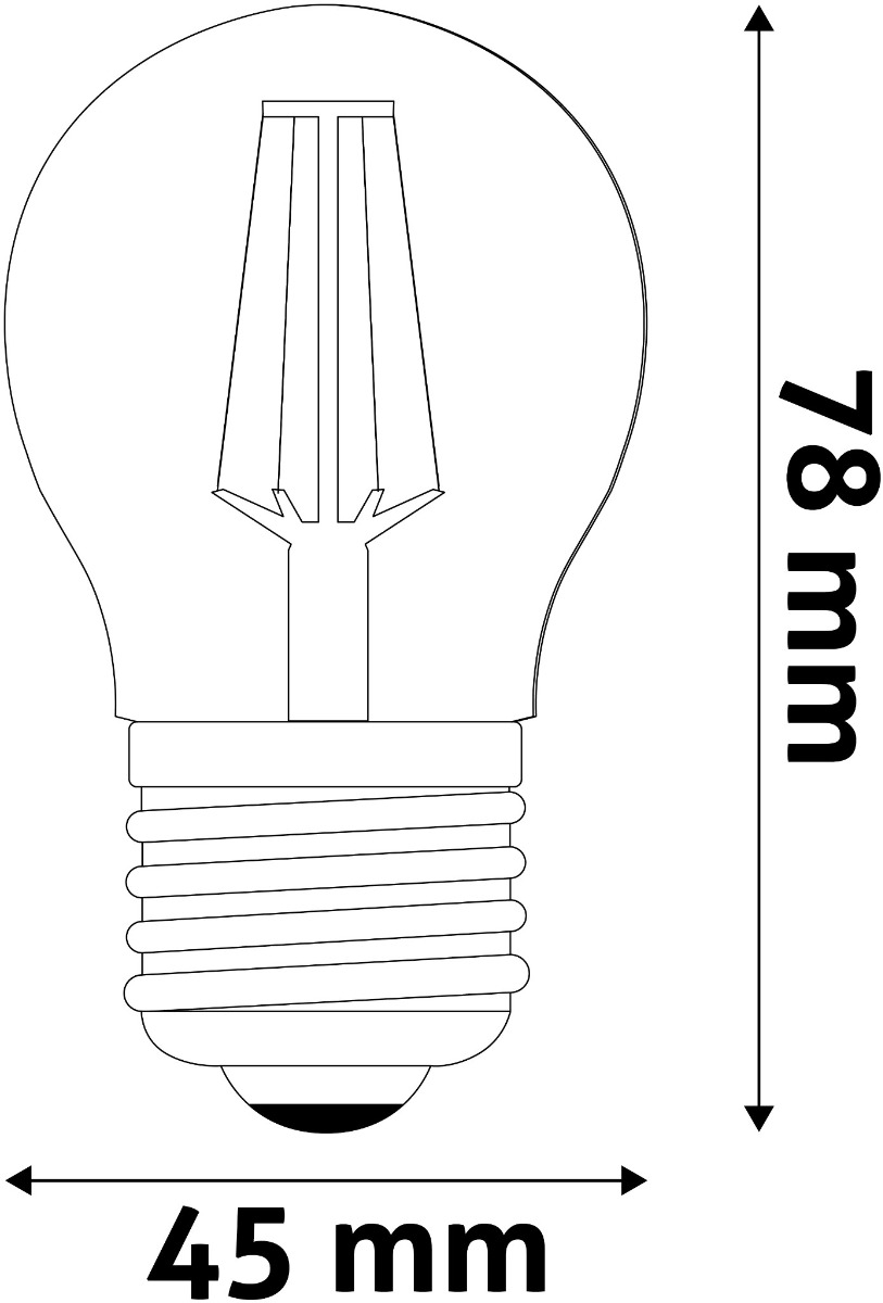 Avide LED Filament Σφαιρική 4.9W E27 Θερμό 2700K Super Υψηλής Φωτεινότητας 3 Avide LED Filament Σφαιρική 4.9W E27 Θερμό 2700K Super Υψηλής Φωτεινότητας - Image 3