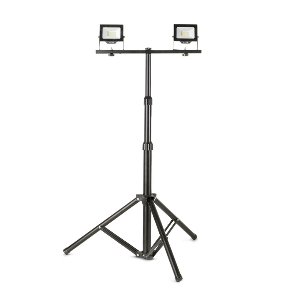 Avide LED Flood Light Slim Αισθητήρας PIR, SMD 2x30W CW 6400K 2 Κεφαλές με Τρίποδο 2 Avide LED Flood Light Slim Αισθητήρας PIR, SMD 2x30W CW 6400K 2 Κεφαλές με Τρίποδο - Image 2