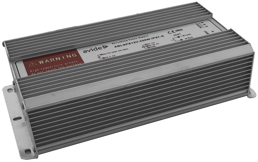Avide Τροφοδοτικό Ταινιών LED 12V 250W IP67 Slim 1 Avide Τροφοδοτικό Ταινιών LED 12V 250W IP67 Slim