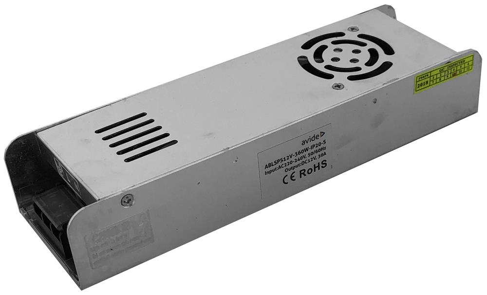 Avide Τροφοδοτικό Ταινιών LED 12V 360W IP20 Slim 1 Avide Τροφοδοτικό Ταινιών LED 12V 360W IP20 Slim