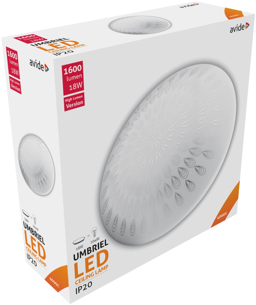 Avide LED Μοντέρνα Πλαφονιέρα Οροφής Umbriel (Raindrop) 18W 330*100mm 1 Avide LED Μοντέρνα Πλαφονιέρα Οροφής Umbriel (Raindrop) 18W 330*100mm