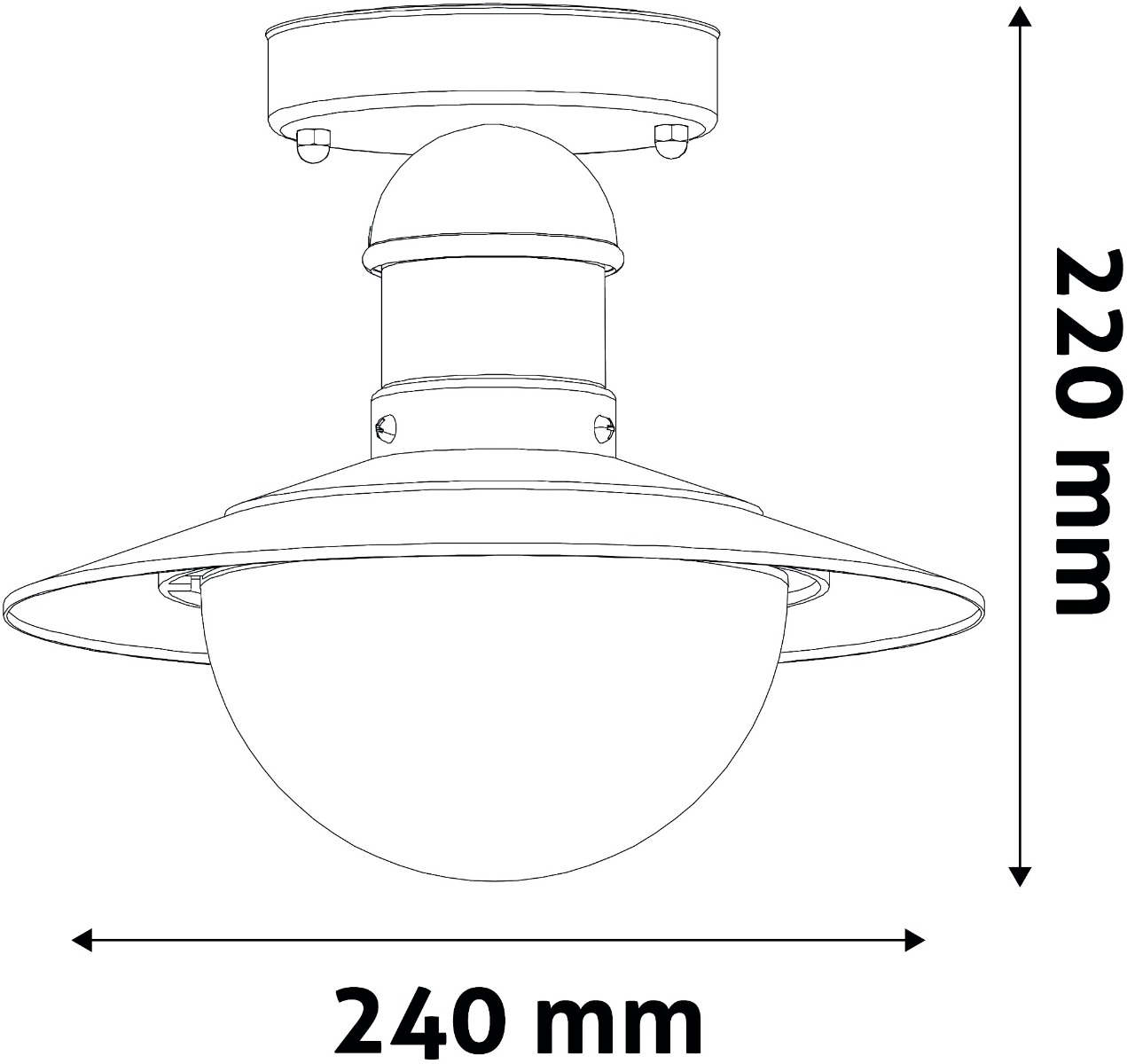 Avide Εξωτερικό Φωτιστικό Οροφής Imperial 1xE27 IP44 Αντίκα Λευκό 2 Avide Εξωτερικό Φωτιστικό Οροφής Imperial 1xE27 IP44 Αντίκα Λευκό - Image 2