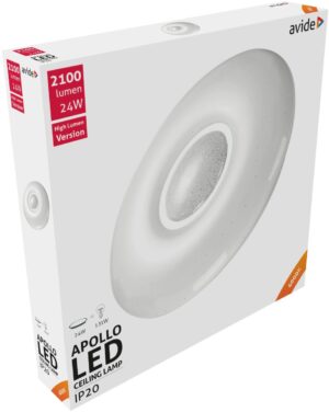 Avide LED Μοντέρνα Πλαφονιέρα Οροφής Apollo 24W 410*70mm Λευκό 4000K