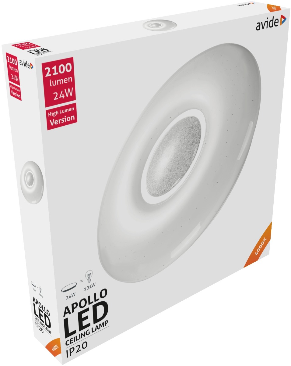 Avide LED Μοντέρνα Πλαφονιέρα Οροφής Apollo 24W 410*70mm Λευκό 4000K 1 Avide LED Μοντέρνα Πλαφονιέρα Οροφής Apollo 24W 410*70mm Λευκό 4000K