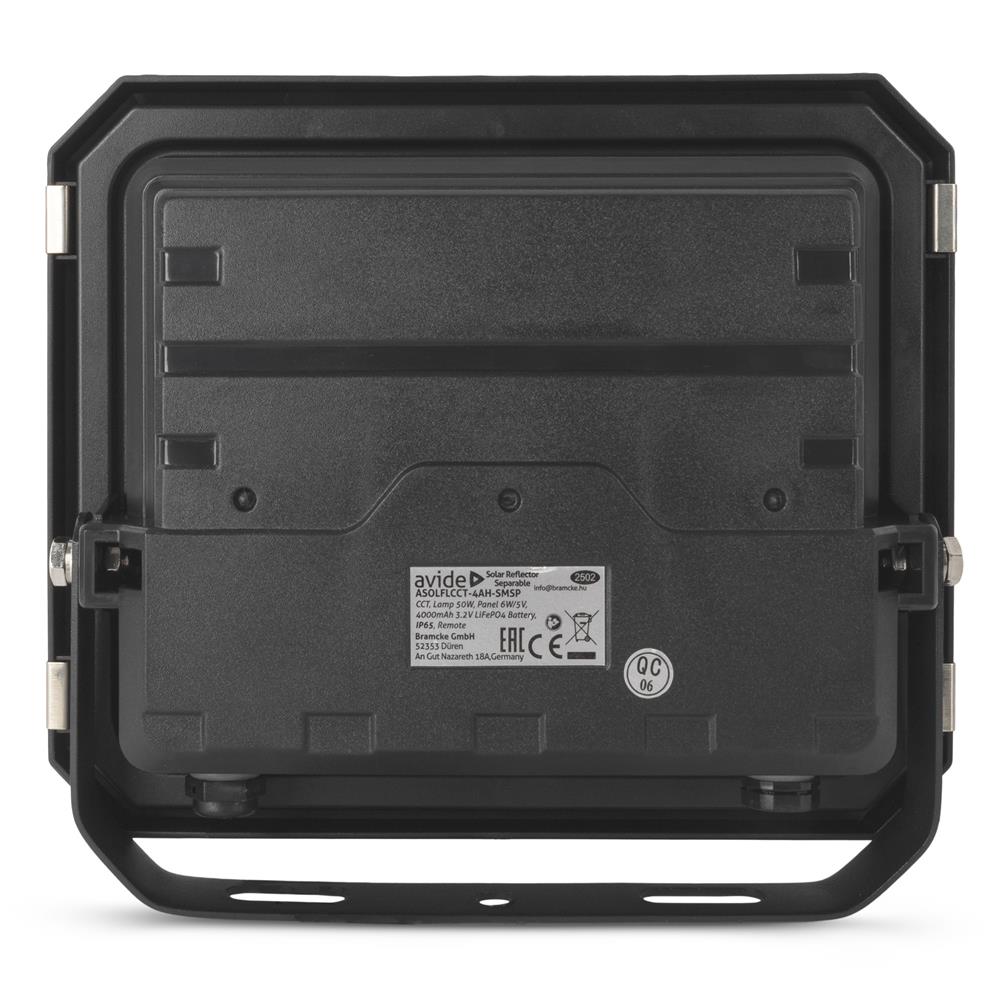 Avide Ηλιακός Προβολέας LED 50W CCT με Ξεχωριστό Ηλιακό Πάνελ και Τηλεχειριστήριο 5 Avide Ηλιακός Προβολέας LED 50W CCT με Ξεχωριστό Ηλιακό Πάνελ και Τηλεχειριστήριο - Image 5