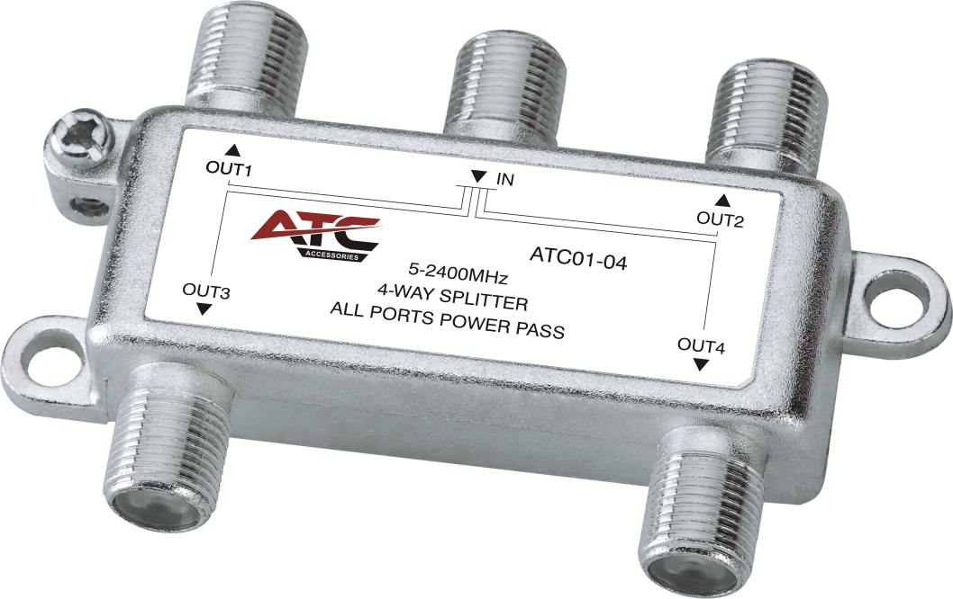 ATC Διακλαδωτής 4 Εξόδων 5-2400Mhz 1 ATC Διακλαδωτής 4 Εξόδων 5-2400Mhz