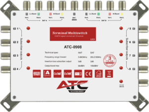 ATC Ππολυδιακόπτης ATC-0908 (2 Sat + 1 Ter / 8 Εξόδοι)