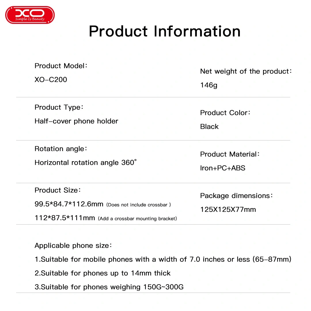 XO C200 Βάση Κινητού Ποδηλάτου & Μηχανής 6 XO C200 Βάση Κινητού Ποδηλάτου & Μηχανής - Image 6