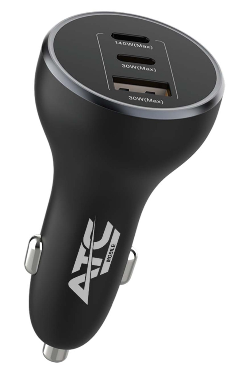 ATC-CA14 Φορτιστής Αυτοκινήτου 160W με USB-A & 2xType-C 1 ATC-CA14 Φορτιστής Αυτοκινήτου 160W με USB-A & 2xType-C