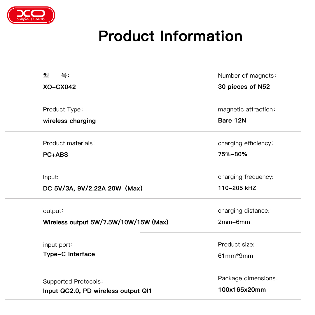 XO CX042 Ασύρματος Μαγνητικός Φορτιστής με Μπλε LED Φως Φόρτισης 15W 10 XO CX042 Ασύρματος Μαγνητικός Φορτιστής με Μπλε LED Φως Φόρτισης 15W - Image 10