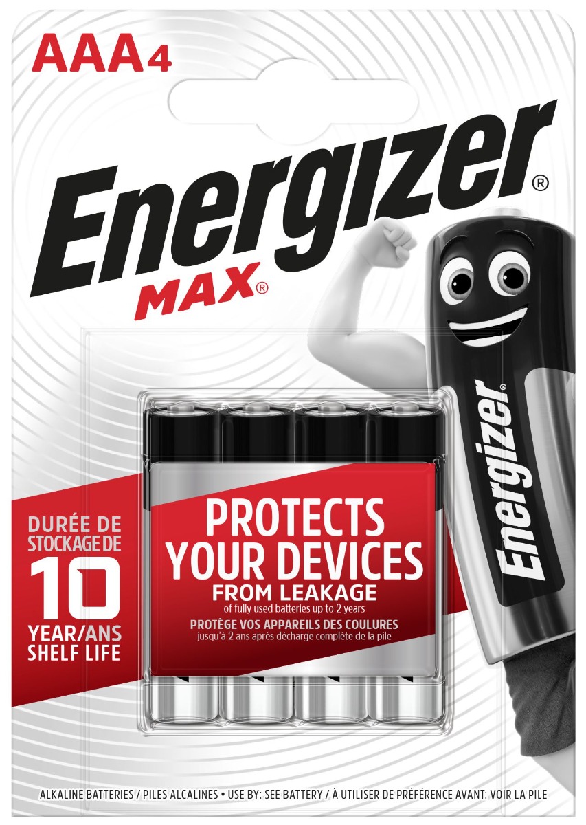 Energizer Max Alkaline Μπαταρία AAA (4 τμχ) 1 Energizer Max Alkaline Μπαταρία AAA (4 τμχ)