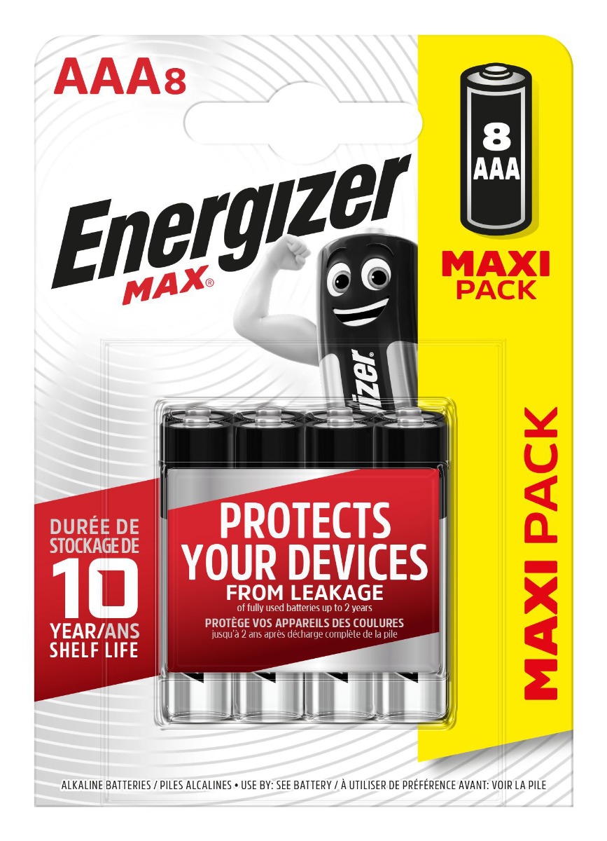 Energizer Max Alkaline Μπαταρία AAΑ (8 τμχ) 1 Energizer Max Alkaline Μπαταρία AAΑ (8 τμχ)