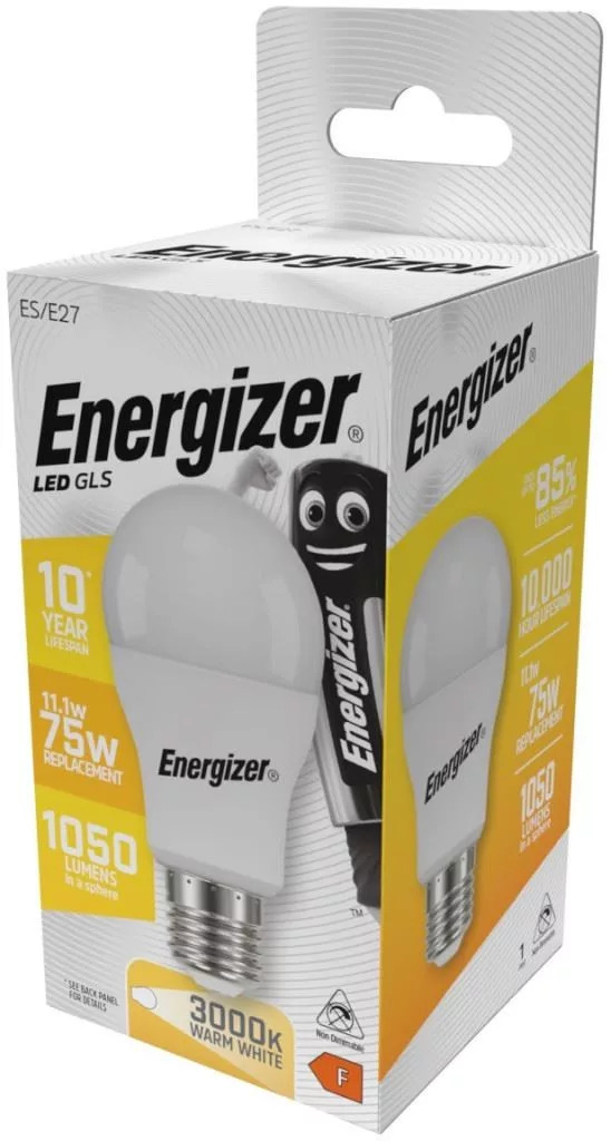 Energizer BEC Κοινή Λάμπα LED 11.1W E27 1060lm 3000K Θερμό Λευκό 1 Energizer BEC Κοινή Λάμπα LED 11.1W E27 1060lm 3000K Θερμό Λευκό