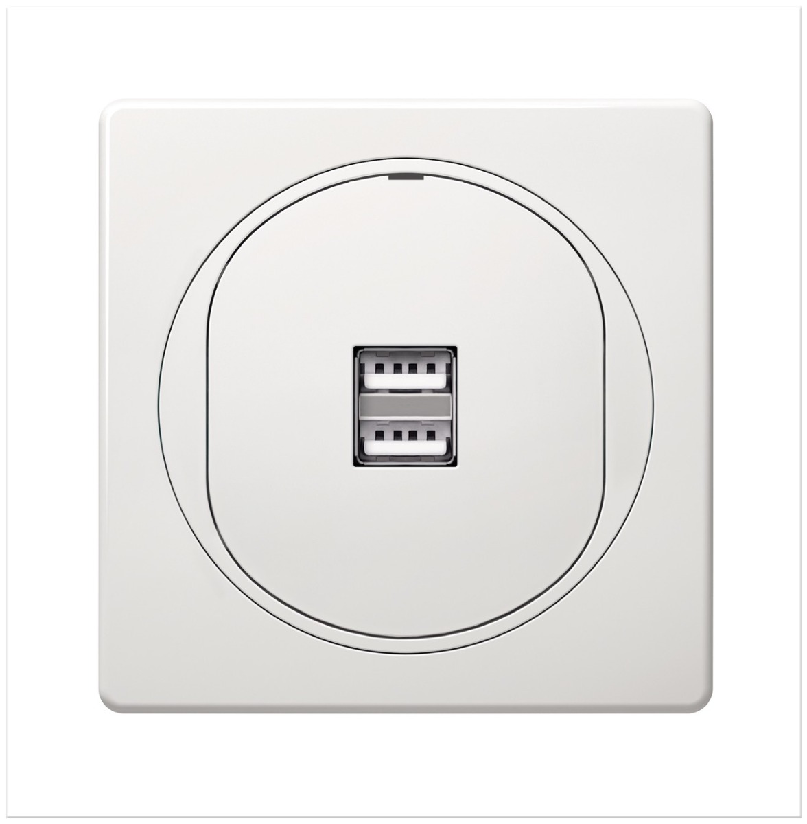EON 2xUSB charger 2,1A 5V, white 1 1A 5V